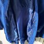 Metallic blue adjustable parka coat with hood size 10 Image 5