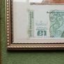 Three framed Irish Lady Lavery pound notes, All original notes not copies Image 8