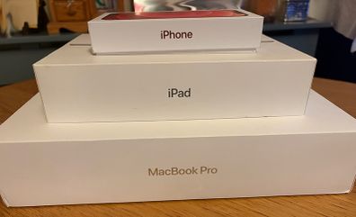 Ultimate Student Apple Bundle - MacBook Pro + iPhone 12 + iPad with Logitech Keyboard (All Boxed!)