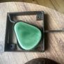 Rare 1970s Studio Craft Matched Lot - Vintage Coconut Head Plaque and Inlay Wall Hook Set Image 5