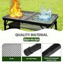 Portable Folding Grill BBQ Tables, Folding Grill Table,Height Adjustable Aluminium Camping Table with Resistant Mesh Desktop for Outside, Picnic, Dining, Party, 60 cm x 40 cm, Black Image 4