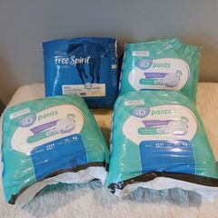 4x Packs Adult Incontinence Pull-Up Pants (3x iD Pants XL, 1x Tesco L/XL) Brand New