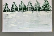 Monochrome landscape painting