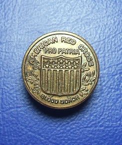 American Red Cross Blood Donor (Pro Patria) - blood donor's badge (c.1940's)