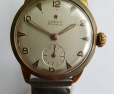 Vintage Lanco Mechanical Watch  Men's Watch Vintage SWISS Made Lanco 320 (works well and keeps time)
