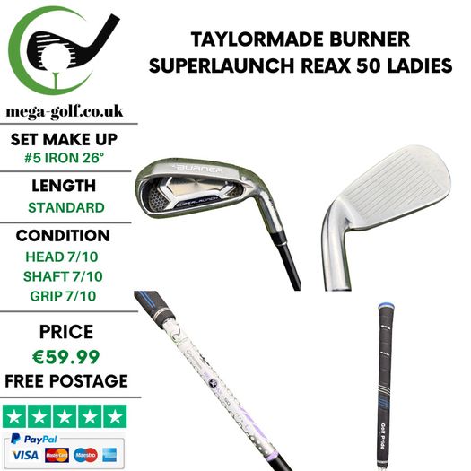 Taylormade Burner Superlaunch #5 Iron 26 Degree / Reax 50 Ladies