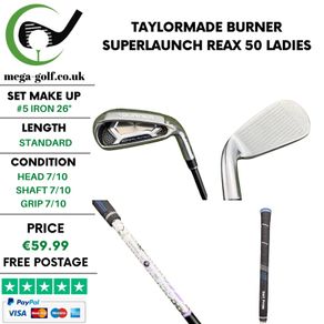 Taylormade Burner Superlaunch #5 Iron 26 Degree / Reax 50 Ladies