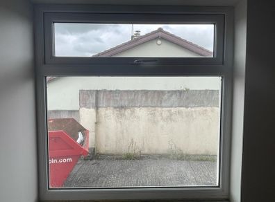 White Double glazed PVC window 120x120cm