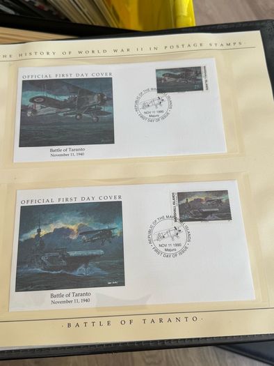 The History of World War II in post stamps