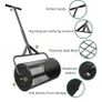24 Inch Compost Spreader, Durable Peat Moss Spreader with Adjustable T Shaped Handle for Planting Seeding, Garden Lawn Care Manure Spreaders Roller (Black L) Image 4