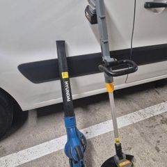 Hyundai Cordless Leaf Blower & Grass Strimmer Batteries & Chargers Included
