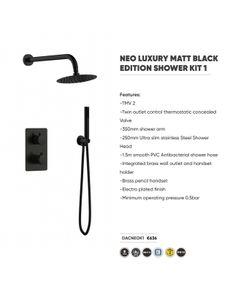 Concealed shower