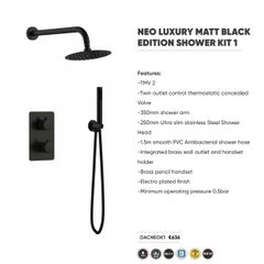 Concealed shower
