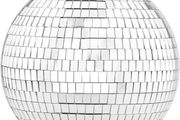 200mm Mirror Disco Ball with Hanging Ring, Silver Glitter Ball Great for Party or Dj Dance Light Effect Christmas Photo props (FREE POSTAGE)