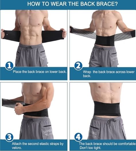 Back Brace for Scoliosis Sciatica and Back Pain Relief, Lumbar Support Belt for Men and Women, Adjustable Lower Back Support Brace with PU