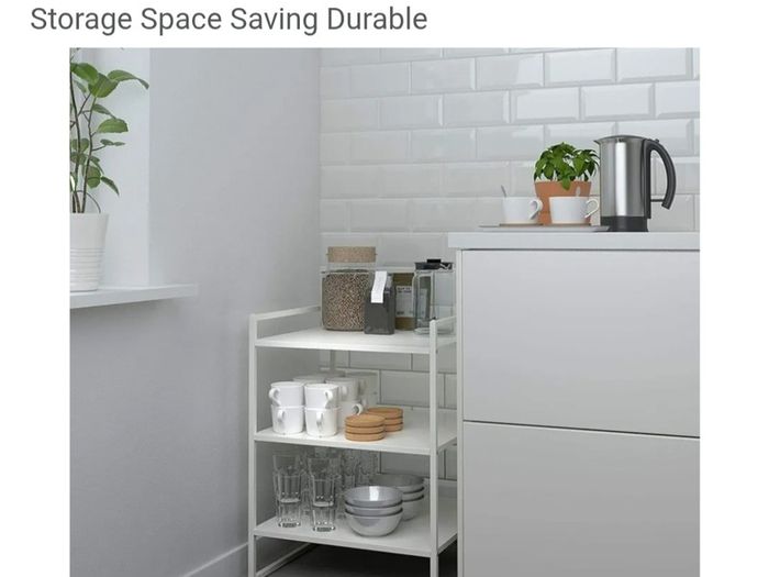 Metal Side table/shelves Ikea