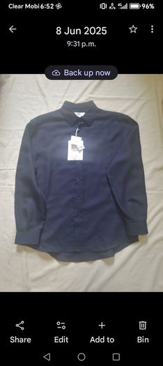 Zara Shirts 1 Black & 1 Navy