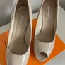 Sunrise Pearl/Beige Peep Toe Heel Image 3