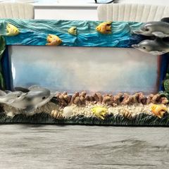 Marine Scene Picture Frame (Dolphins, Turtles, Fish) - Mexican