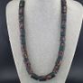 Vintage Cylinder Shape Gabri Style Eyes Glass Beads Necklace Strand Image 10