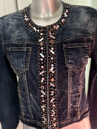 d.e.c.k. by decollage detailed denim jacket size M UK10 EU38 Postage included