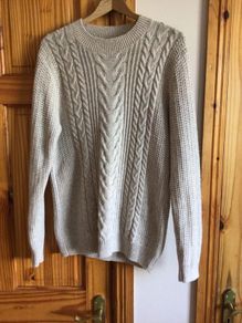 Next Mens Beige Jumper Size M Contains Wool and Alpaca includes postage