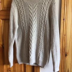 Next Mens Beige Jumper Size M Contains Wool and Alpaca includes postage