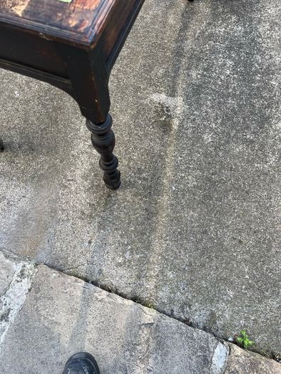 Victorian  green top , 2 drawers desk