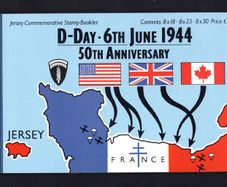 1994 Jersey 50th Anniversary of D-Day Commemorative Stamps Booklet Mint Never Hinged (MNH)