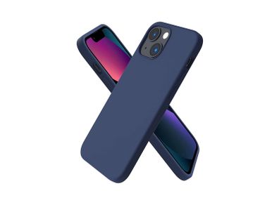 Liquid Silicone Shockproof Case For iPhone 13 Mini Luxury Soft Phone Cover Blue New - FHT6IP13MLK