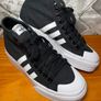 Adidas Nizza Platfom Ladies Black Canvas Trainers UK7 EU40.5 Image 2