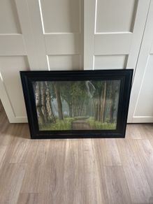 Large Woodland Art Print Framed