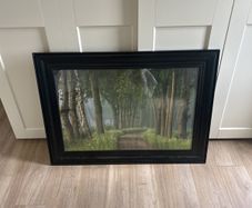 Large Woodland Art Print Framed