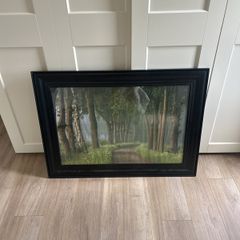 Large Woodland Art Print Framed
