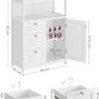 Bathroom Cabinet with drawers and door   White FREE DELIVERY Image 2
