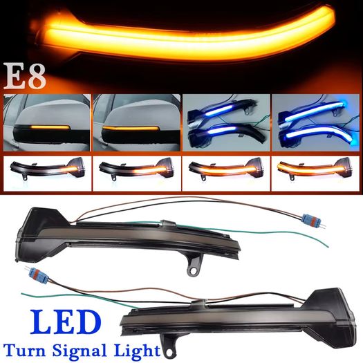 1 Pair For BMW 5 6 7 Series F10 F11 F07 F06 F12 F13 F01 Dynamic Turn Signal LED Rearview Mirror Indicator Blinker Repeater Light