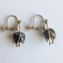 Antique sterling silver screw-back tulip earrings Image 2