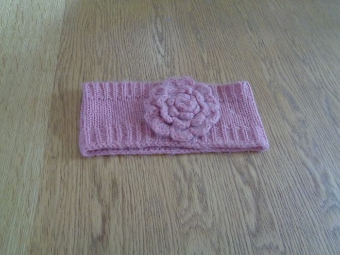 Coral Knitted Head Band for Sale