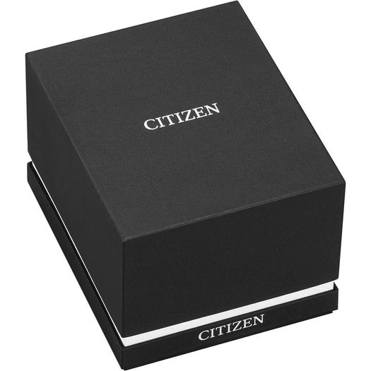 Citizen Eco-Drive Men's Grey Dial Leather Strap Stiletto Watch AR3124-07H