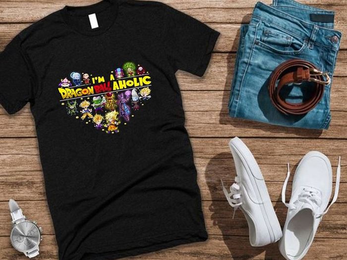 Dragon Ball Aholic Goku Fan T Shirt tee top shirt bragon ball t-shirt