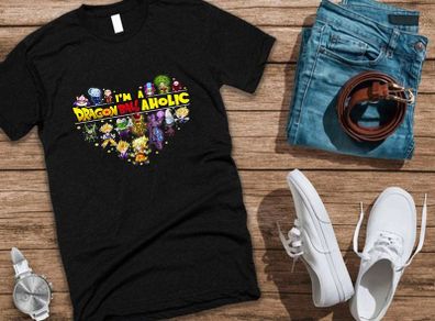 Dragon Ball Aholic Goku Fan T Shirt tee top shirt bragon ball t-shirt