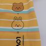 Unisex Rabbit And Bear Romper Suit Yellow Stripes 66/48 Image 2