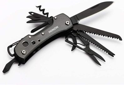 Swiss Style Multi Function Pocket Knife - for Every Day use Including Outdoor Survival Fishing