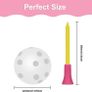 100 Pack Plastic Golf Training Balls with 2 Golf Ball Tees  Airflow Hollow Golf Balls for Indoor Putting Green, Backyard Outdoor Practice Equipment Image 2