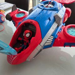 spiderman jetquarters set