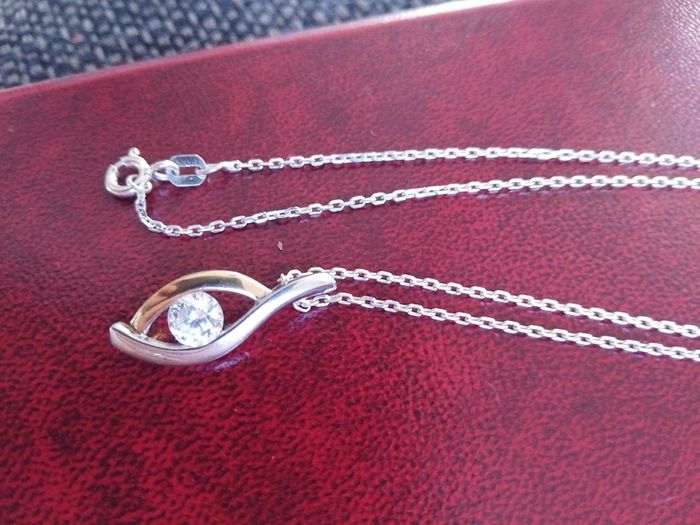 9 CT Gold  and 925 necklace