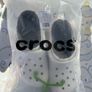 crocs white lined Image 4