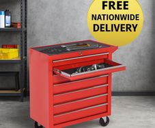 Heavy-Duty Tool Chest on Wheels Portable 7 drawer