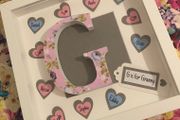 Personalised wooden letter frame