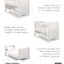 Mamas and Papas Atlas Convertible Cot Bed 3in1 Nimbus White with mattress Image 4